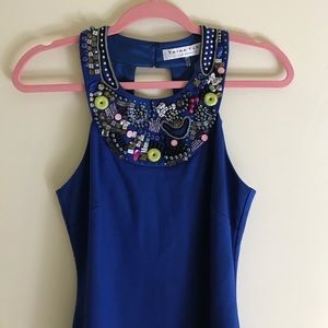 Trina Turk "Kitchen Sink" Dress in Blue